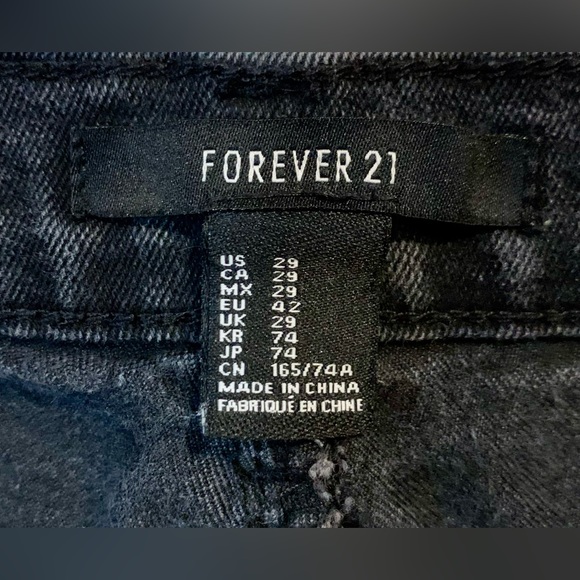 Forever 21 - Black Jeans - US 29 - Picture 3 of 6